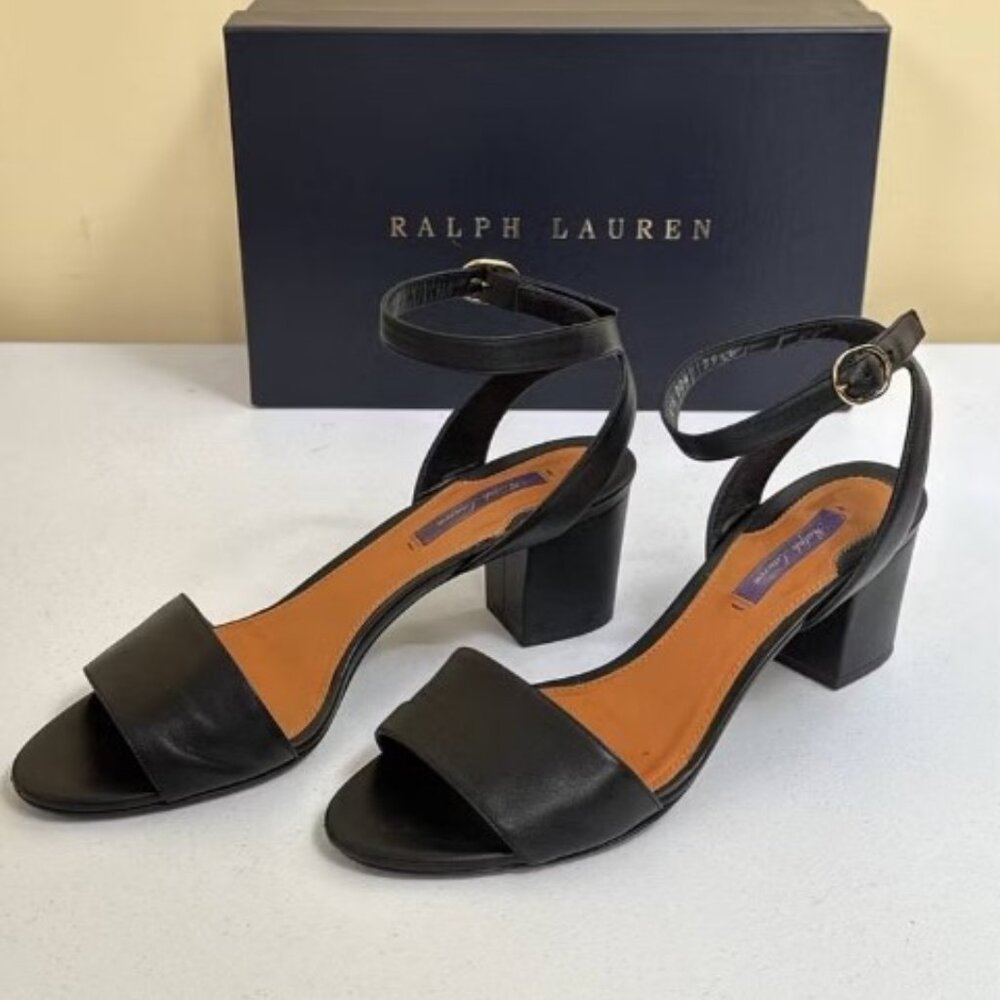 Ralph Lauren purple label heeled sandals Size 39.5